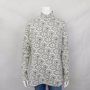 Duluth Aztec Turtleneck Sweater Coolmax Large